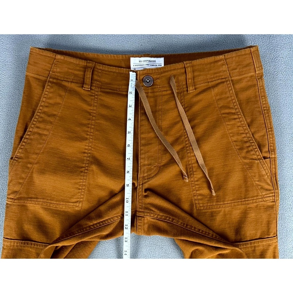 REI Joggers Pants 34x30 Rust Brown Co Op Trailsmith Double Knee Minimalist READ - Picture 6 of 9